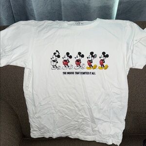 White Mickey Mouse Kids T-Shirt